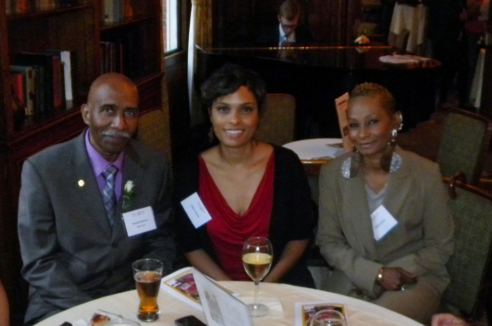 Wendell Williams, recipient of the Joyna Bozzotto Award, enjoys time with his guests