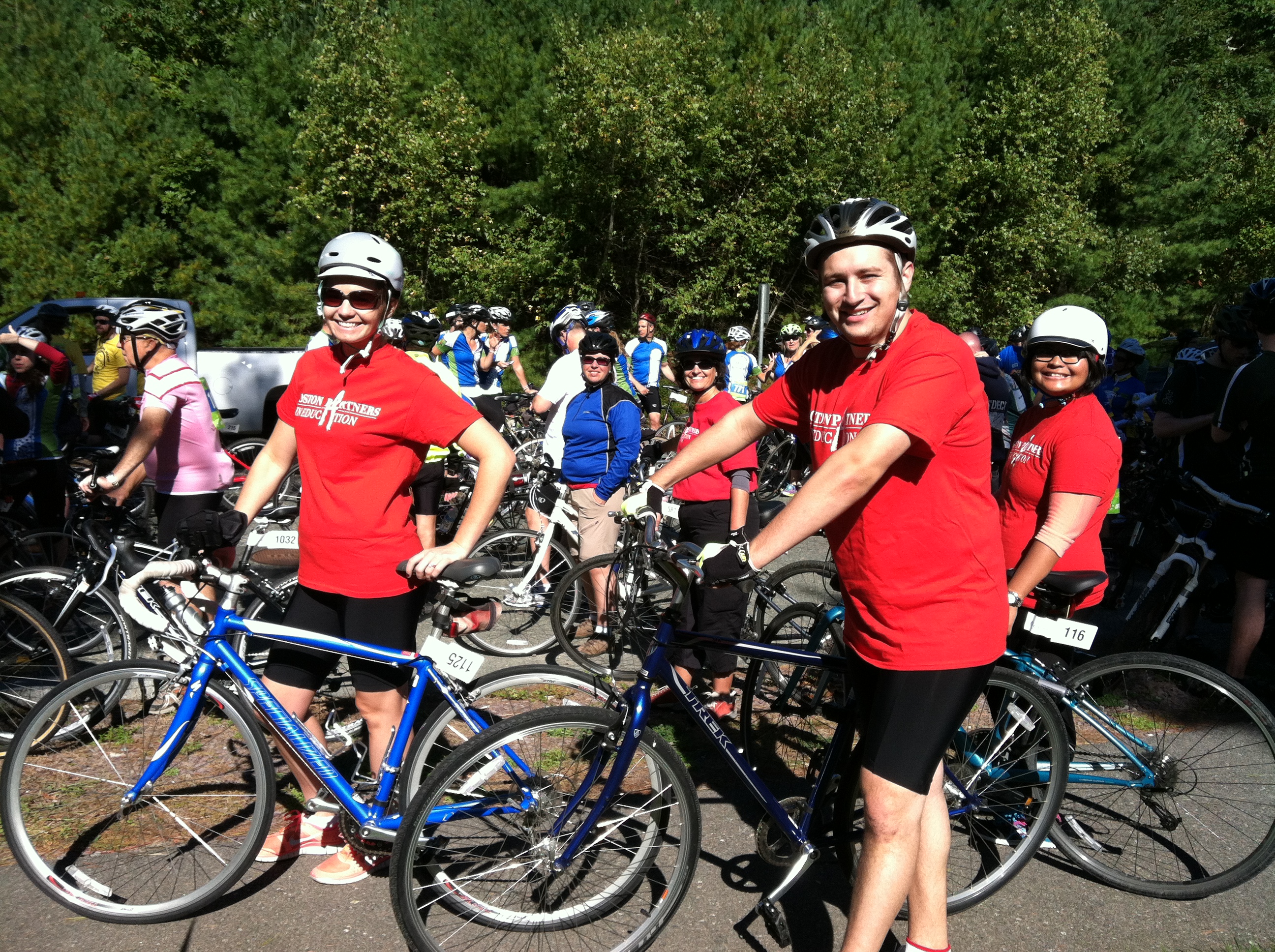 After months of training and fundraising, Team Boston Partners is ready to ride! 