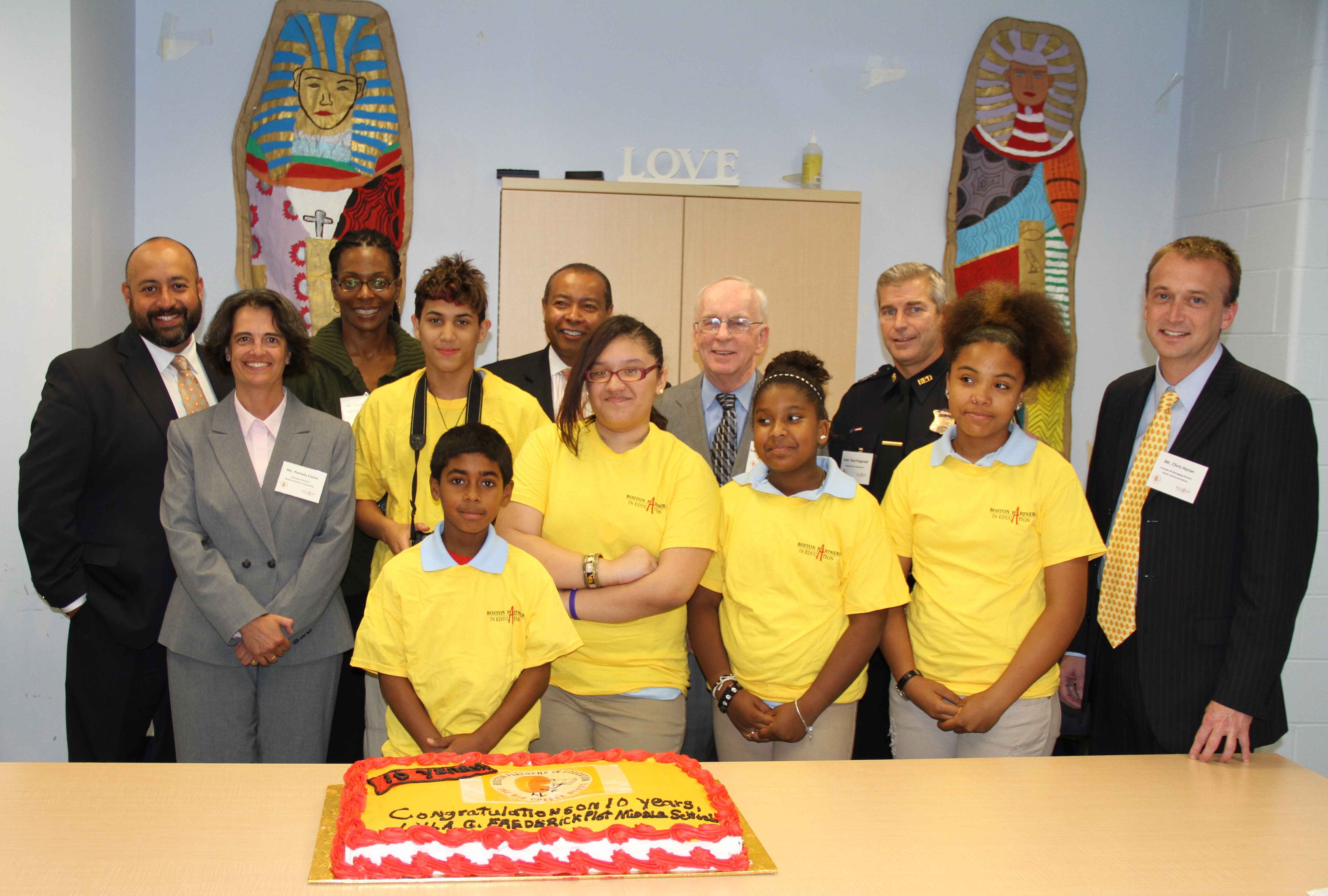 10th Anniversary kick-off party on 10/10/13 at the Lilah G. Frederick Middle School in Dorchester